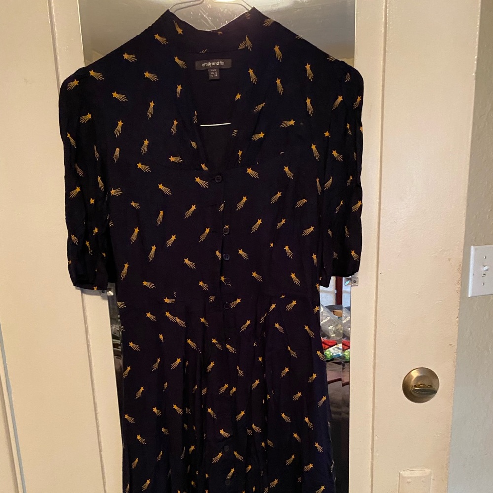 Emily and Fin navy blue dress size XXS 4